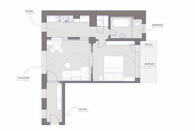 Apartament 2 camere de lux in inima Bucurestiului - Renovat Integral cu designer - 13