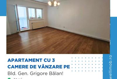 Apartament cu 3 camere în Lenin