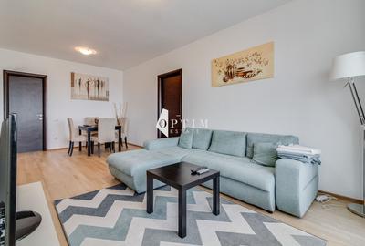 Apartament cu 2 camere semidecomandat, mobilat în Băneasa