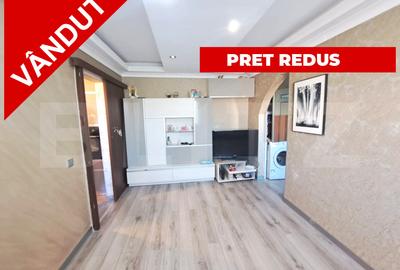 Apartament cu 3 camere semidecomandat, mobilat în Florilor