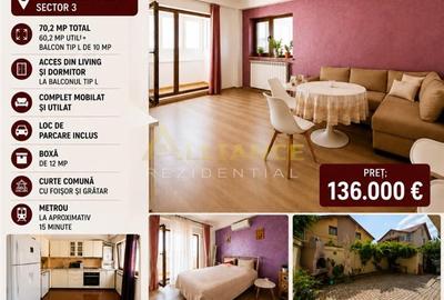 Sector 3 Apartament 2 camere Mobilat cu parcare si boxa - 1