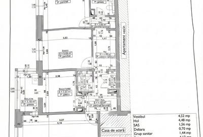 Apartament 3 camere,2 bai, decomandat, renovat, zona Girocului - 11