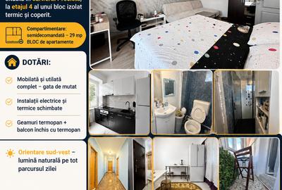 Garsoniera cu balcon zona Scola Nr.4-Precista- RENOVATA/MOBILATA/UTILATA - 10