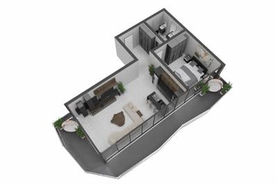 Apartament O.B.A TOWER- 2 camere - 4