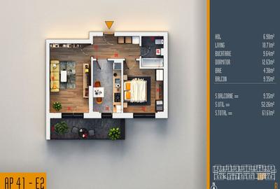 Apartament cu 2 camere decomandat în Theodor Pallady