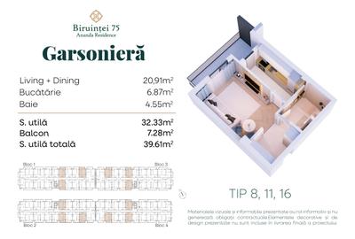 Garsonieră moderna - Biruinței 75 - Direct dezvoltator - 18