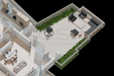 Apartament cu 3 camere semidecomandat în Moșilor