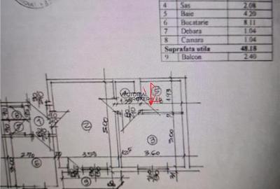 Apartament cu 2 camere semidecomandat în Moșilor