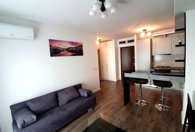 Apartament cu 2 camere semidecomandat, mobilat în Pipera