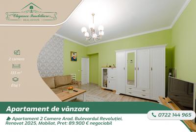 Apartament cu 2 camere semidecomandat, mobilat în Ultracentral
