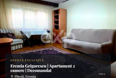 Apartament cu 2 camere decomandat, mobilat în Eremia