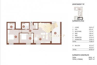 3 camere Bloc nou Parcul Circului - 5