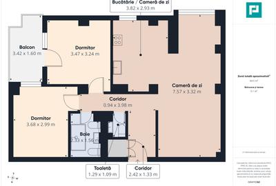 Apartament cu 3 camere, zona Soarelui - 13