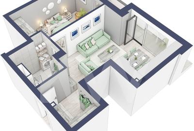Apartament 2 camere, PARTER - 3