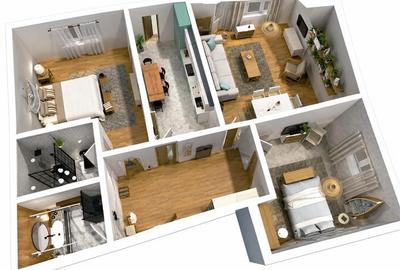 Apartament 3 camere zona C5 in BLOC NOU - 6