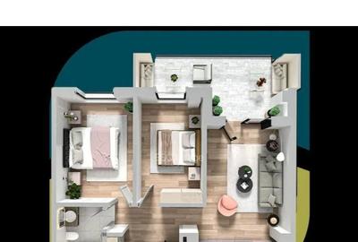 ESQ Village 3 Galata, apartament cu 3 camere, TIP 1, etaj 1 sau 2 - 16