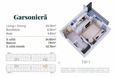Garsonieră cu bucătărie separată l Piscină și SPA în complex l Ofertă de lansare - 3