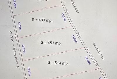 Vând 5 loturi teren intravilan Lumina începând de la 400mp - 5