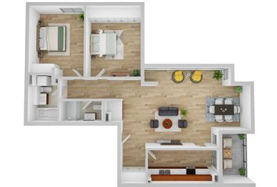 Apartament cu 3 camere semidecomandat în Andrei Mureșanu