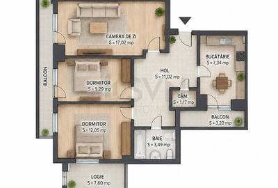 REA1029027 Apartament 3 camere Bloc ALMO Obor Metrou - 10