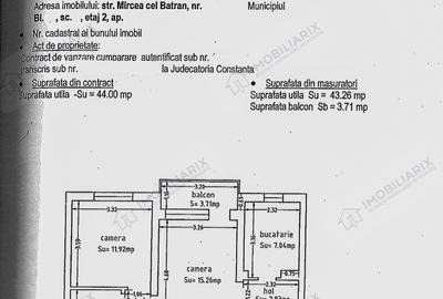 Tomis II – 2 camere, etaj 2/4, zonă centrală cu spații verzi, curat | tur360 - 2