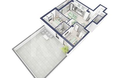 Apartament 3 camere, Parter, intabulare vara 2026 - 3