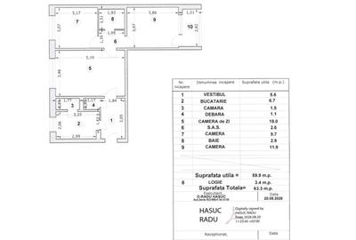 Oferta NOUA - vanzare 3 camere PARTER INALT cu balcon strada Armenis nr.8 OZANA - 2