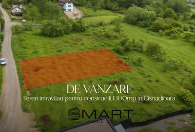 Teren de 1300 mp, în Cisnădioara