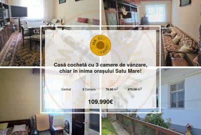 Casa cocheta cu 3 camere de vanzare, chiar in inima orasului Satu Mare! - 1