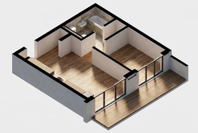 Apartament cu 2 camere semidecomandat în Dâmbul Rotund