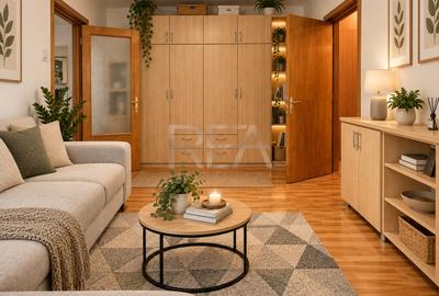 Apartament cu 2 camere semidecomandat, mobilat în Tei