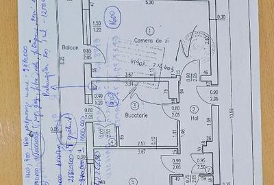 Apartament cu 2 camere decomandat în 1 Mai