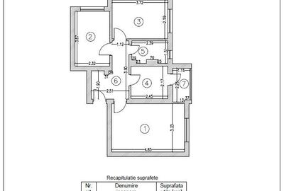 Apartament 3 camere,  str.Trandafirilor, nr.3 Hunedoara - 2
