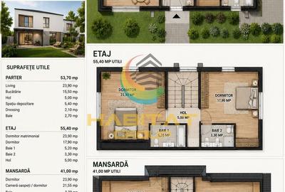Duplex cu 5 camere în Central