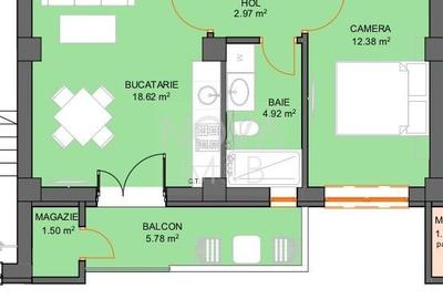 Apartament cu 2 camere decomandat în Șelimbăr