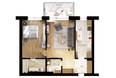 REA1029138 Tunari Sunlight Residence 2 Camere Modern - 5