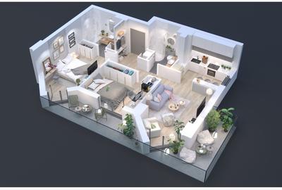 Apartament cu 3 camere decomandat în 13 Septembrie
