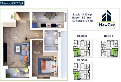 Apartament cu 2 camere decomandat în Mehala