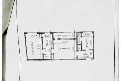 Apartament cu 2 camere semidecomandat în Tătărași