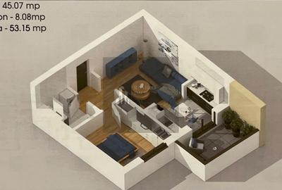 Apartament 2 camere decomandat  54 mp | Bloc nou | Mobilat și utilat - 5