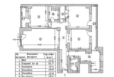 Apartament cu 4 camere, decomandat, stradal, B-dul Decebal, 111.7 mp - 15