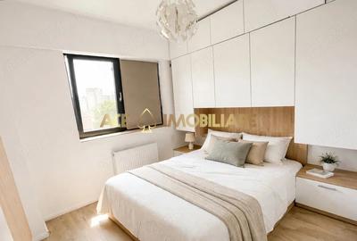 Apartament cu 2 camere semidecomandat, mobilat în Regie