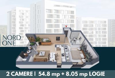 Apartament cu 2 camere decomandat în Torontalului