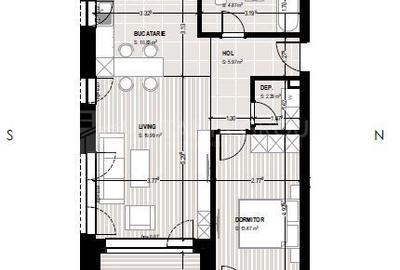 Apartament 2 camere cu vedere panoramică spre munte - Kasper Coresi - 13