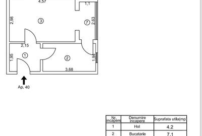 Apartament 2 camere de vânzare ,Micro 40, L-uri, B-dul Traian Vuia, 52.000 Euro - 10