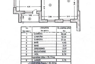 Apartament 3cam 83MP utili+64MP terasa| Matei Millo-Pipera |Loc parcare inclus - 6