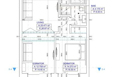 Apartament cu 2 camere decomandat, mobilat în Nord