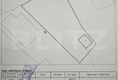 Teren Construcții intravilan de 420 mp, în Ocoliș