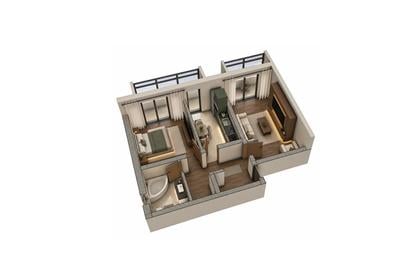 Apartament cu 2 CD Valea Adanca - Mega image  COD 163249 - 4