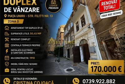 Piata Unirii Apartament tip duplex P+1 50 mp Centru Vechi Complet Renovat - 1